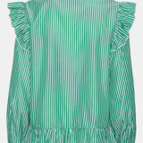 NunaIC Shirt - Green White Stripes