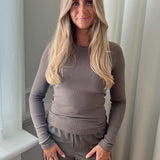 JXFreya LS Rib Tee - Morel