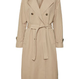 VMChloe Long Trenchcoat - Silver Mink