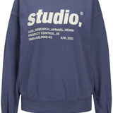 JXBeatrice LS Loose Vint Sweat - Nightshadow Blue