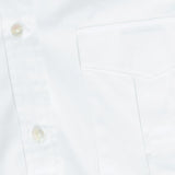 JXSolly 2 Pocket Poplin LS Cropped Shirt - White