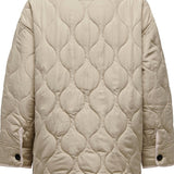 ONLCharlee LS Oversize Quilt Jacket - White Pepper