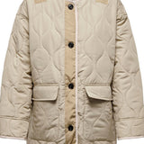 ONLCharlee LS Oversize Quilt Jacket - White Pepper