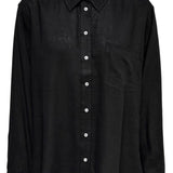 ONLTokyo LS Linen Blend Shirt - Black