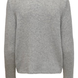 ONLRonja Seawool LS Collar Cardigan - Light Grey Melange