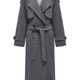 ONLMaisy Xlong Wool Life Trenchcoat - Dark Grey Melange
