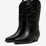 ONLBronco PU Cowboy Boot - Black