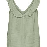 PCLelou SL Frill Top - Swamp