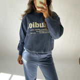 JXBeatrice LS Loose Vint Sweat - Nightshadow Blue