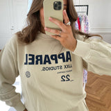 JXBianca HW Relaxed Vin Sweatpants - Bone White