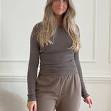 JXFreya LS Rib Tee - Morel