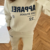 JXBianca HW Relaxed Vin Sweatpants - Bone White