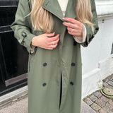 ONLChloe Trenchcoat Double B. - Four Leaf Clover