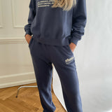 JXBianca HW Relaxed Vin Sweatpants - Nightshadow Blue