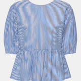 LulaIC Top - Blue White Stripes