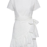 Agnes Klänning - Vit Broderi