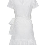 Agnes Klänning - Vit Broderi