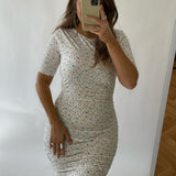 Alma Dress - Creme Flower