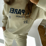 JXBianca HW Relaxed Vin Sweatpants - Bone White