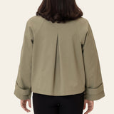 AvaIC Short Trenchcoat - Dark Khaki