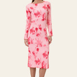 OdaIC Dress - Abstract Pink Flower Print