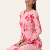 OdaIC Dress - Abstract Pink Flower Print