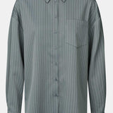 LivaIC Shirt - Dark Grey Pinstripe