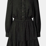 ElieaIC Ruffle Dress - Black