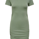 JDYFrosty SS Ruching Dress - Sea Spray