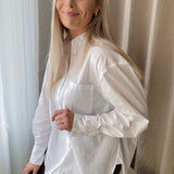 JXJamie LS Relaxed Poplin Shirt - White