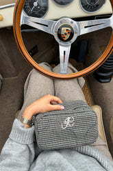 EmilieIC Mini Kosmetikväska - Svart Rutor