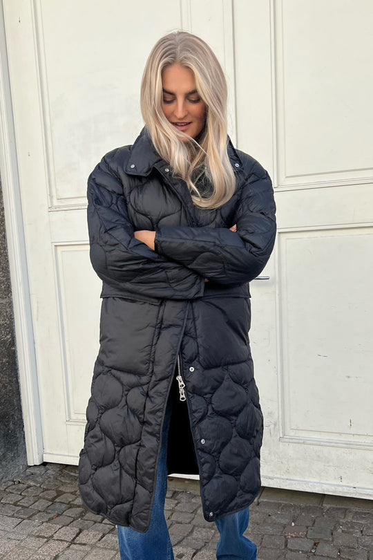 JXLenora Quiltad Jacka - Svart