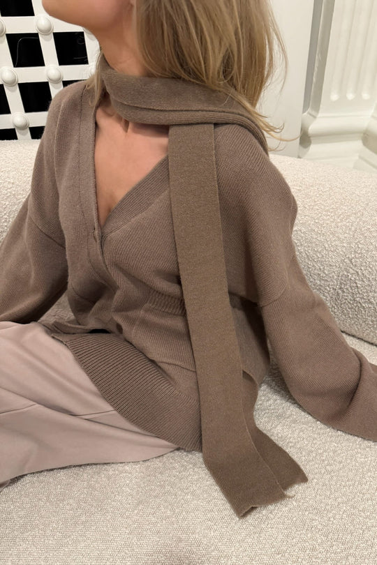 EllenIC Scarf - Brun