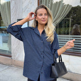 IsabellaIC Shirt - Navy Checks