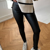 JXMegan Faux Leather Leggings - Black