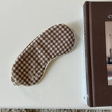 EmilieIC Sleeping Mask - Beige Checks
