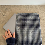 EmilieIC Computer Sleeve - Navy Checks