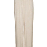 VMVera MR Wide Linen Pants - Oatmeal Nature Tone
