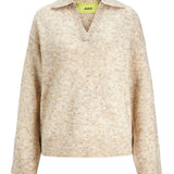 JXAriella Polo Neck Knit - Cloud Dancer
