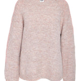 NMSutton LS Oneck Tunic Knit - Taupe Gray Melange