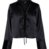 VMSally LS Tie Top - Black