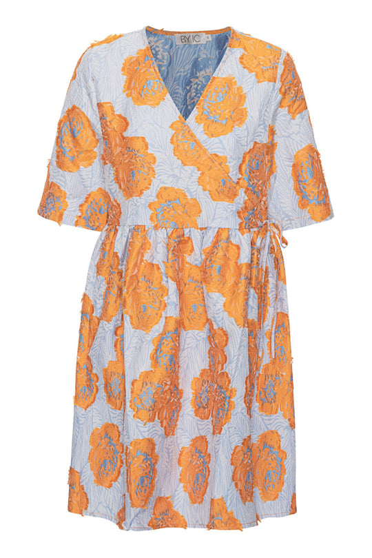 JasminIC Klänning - Orange Blommor