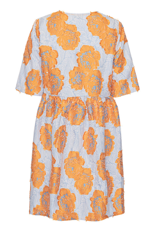 JasminIC Klänning - Orange Blommor