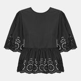 LulaIC Top - Black Embroidery