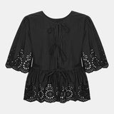 LulaIC Top - Black Embroidery