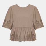 LulaIC Top - Mocca Embroidery