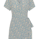 MilleIC Dress - Flower Blue