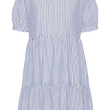 VilmaIC Dress - Blue White Stripes