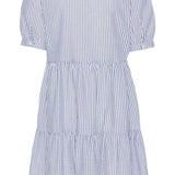 VilmaIC Dress - Blue White Stripes
