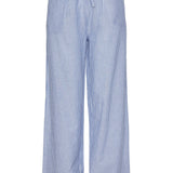 PCMalula HW Wide Pants - Bright White Blue